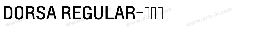 DORSA REGULAR字体转换